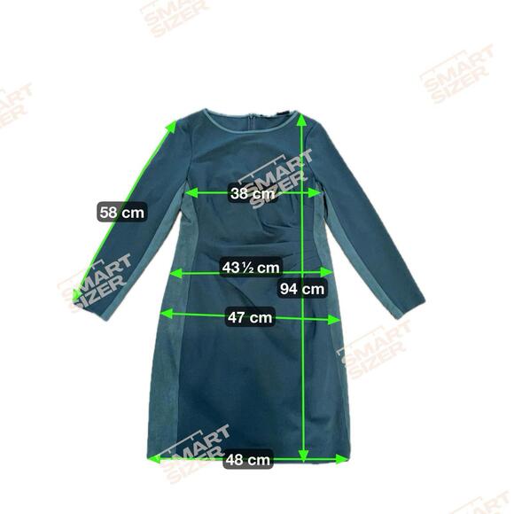 Lauren Ralph Lauren Womens Size 12 Green 3/4 Sleeve Sheath Cocktail Dress - Picture 10 of 12